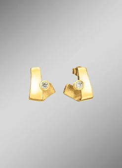 Damen Mona Ohrschmuck<Zarte Brillanz – Ohrstecker aus edlem Gold