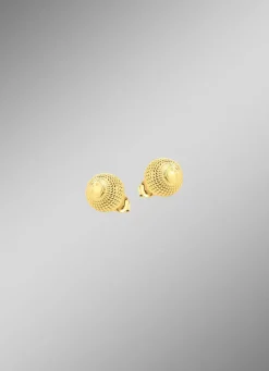 New Zauberhafte Kugel-Ohrstecker mit Struktur Damen Ohrschmuck