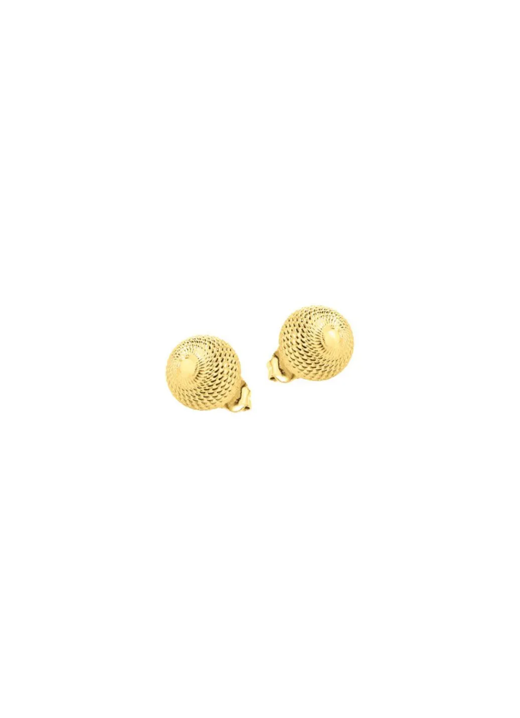 New Zauberhafte Kugel-Ohrstecker mit Struktur Damen Ohrschmuck