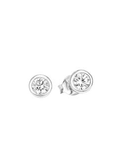 Discount Zauberhafte Ohrstecker mit synth. Zirkonia Damen Ohrschmuck