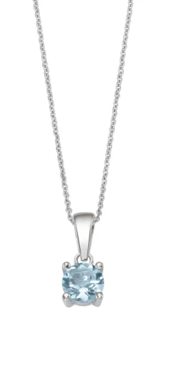 New Zeitlose Eleganz: Anhänger mit beh. Blautopas Damen Anhänger