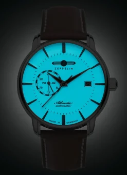 Zeppelin-Automatik-Herrenuhr mit Lederband Herren Automatikuhren