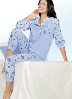 Damen Mona Schlafanzüge<Zweierpack Schlafanzüge mit Bündchen und Sternchendessin
