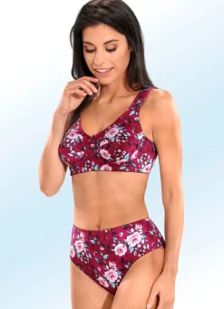Discount Zweierpack Slips mit farbharmonischem Floraldessin Damen Slips
