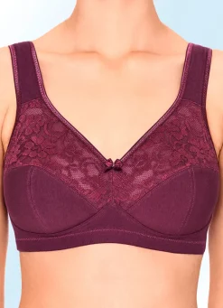 Best Zweierpack Susa BH mit Baumwolle Damen Bh Ohne Bügel|Bh Mit Spitze